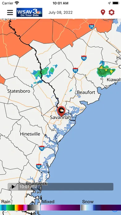 WSAV Weather Now Screenshots