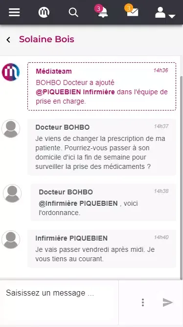 Captures d'écran de Mediateam
