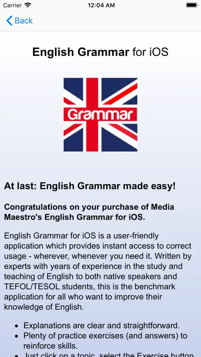 Скриншоты English Grammar