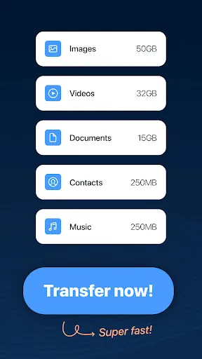 Copy My Data: Transfer Content Screenshots