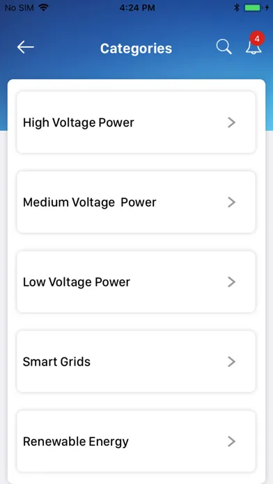 Capturas de pantalla de e-electricity