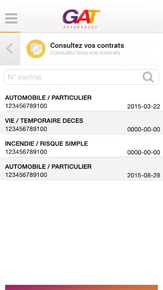 Screenshot di GAT Mobile