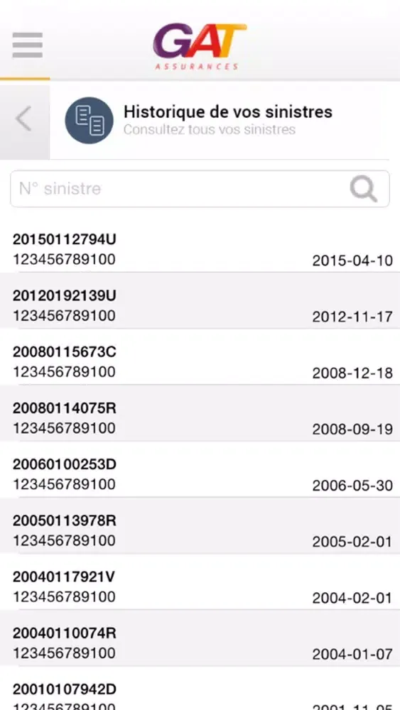 Screenshot di GAT Mobile
