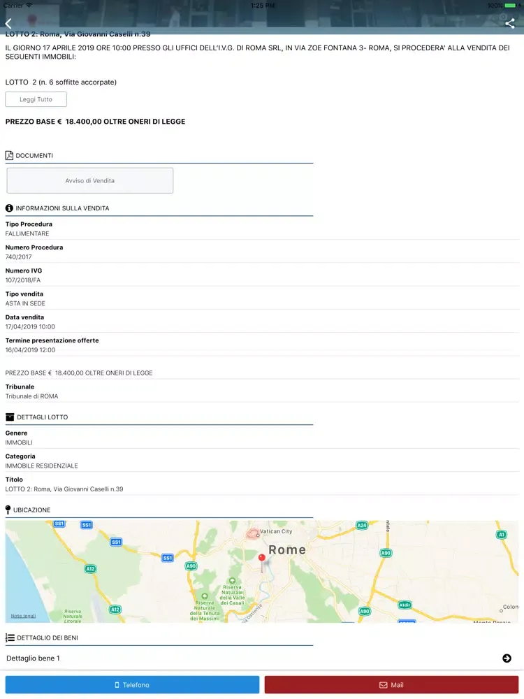 Tangkapan skrin IVG Udine iPad 