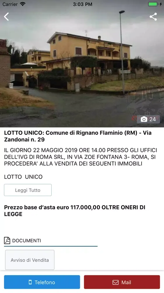 Tangkapan skrin IVG Udine