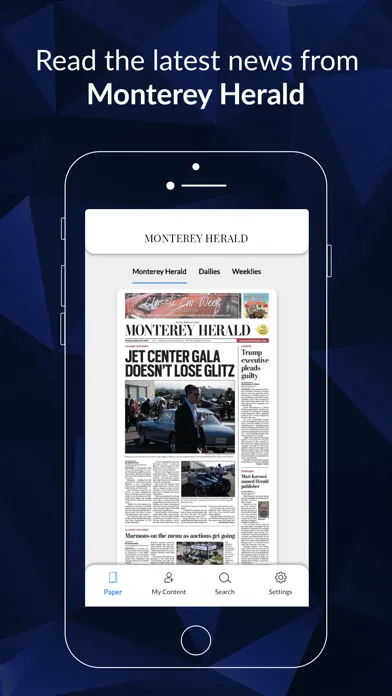 Screenshot di Monterey Herald eEdition
