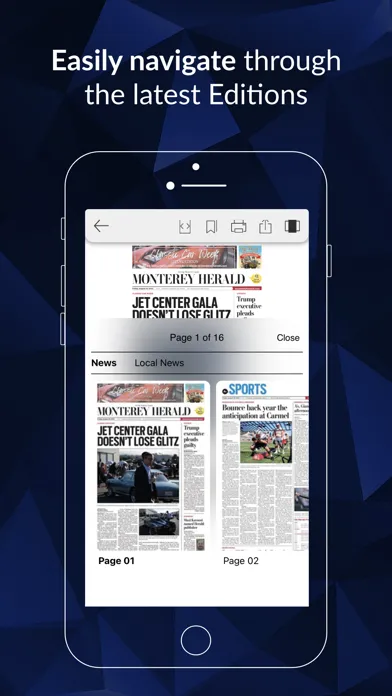 Screenshot di Monterey Herald eEdition
