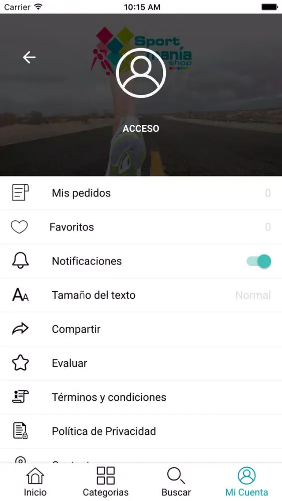 Capturas de pantalla de SportManiaShop