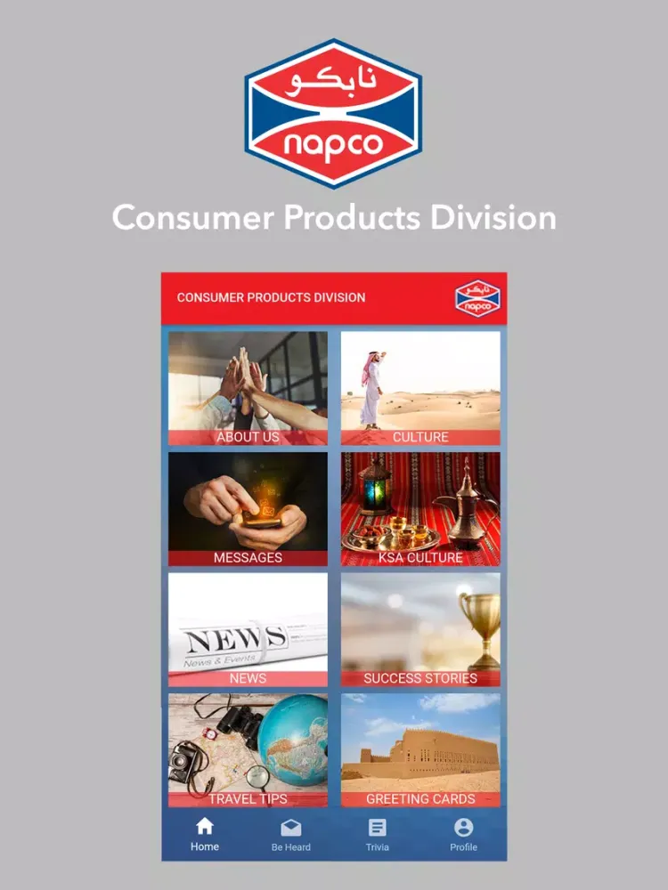 Tangkapan layar Napco Consumer Products iPad 