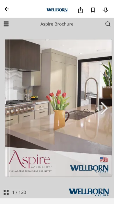 Capturas de pantalla de Wellborn Cabinet Inc Brochures