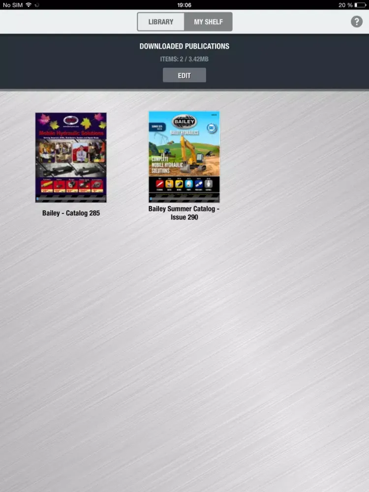 Bailey Hydraulics iPad 应用截图