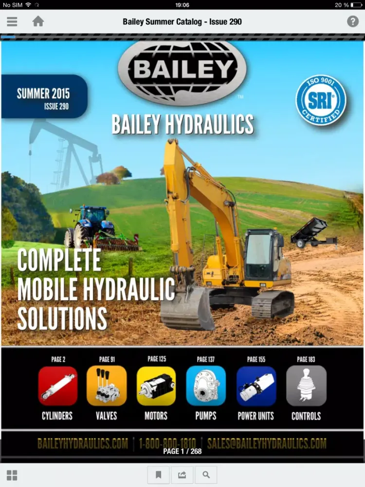 Bailey Hydraulics iPad 应用截图