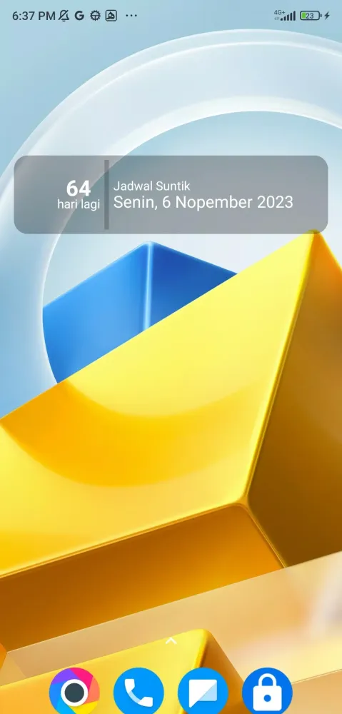 Screenshot di Kalender KB Suntik