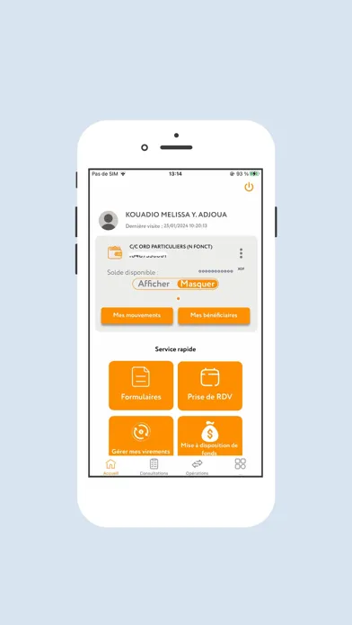Capturas de tela do BANQUE DU TRESOR MOBILE