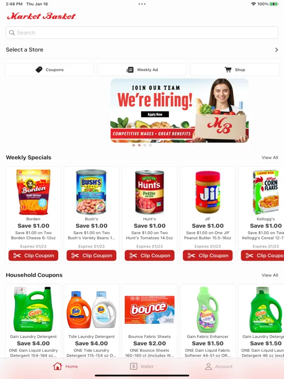 Market Basket Grocery iPad  Screenshots