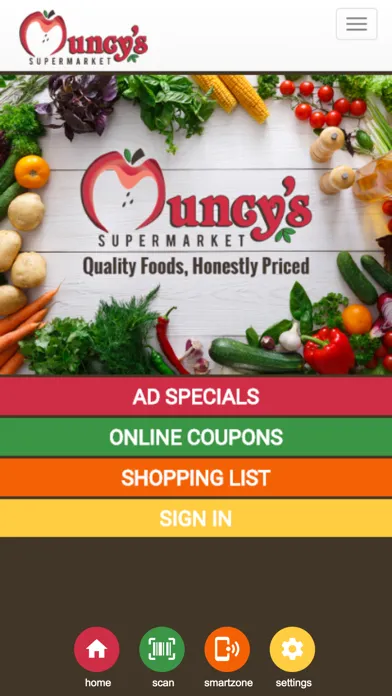 Ảnh chụp màn hình của Muncy's Supermarket