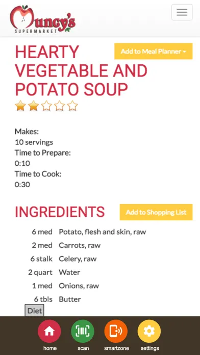 Ảnh chụp màn hình của Muncy's Supermarket
