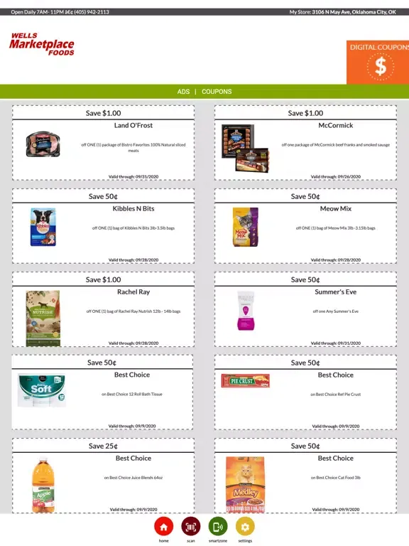 Wells Marketplace Foods iPad  Ekran Görüntüleri