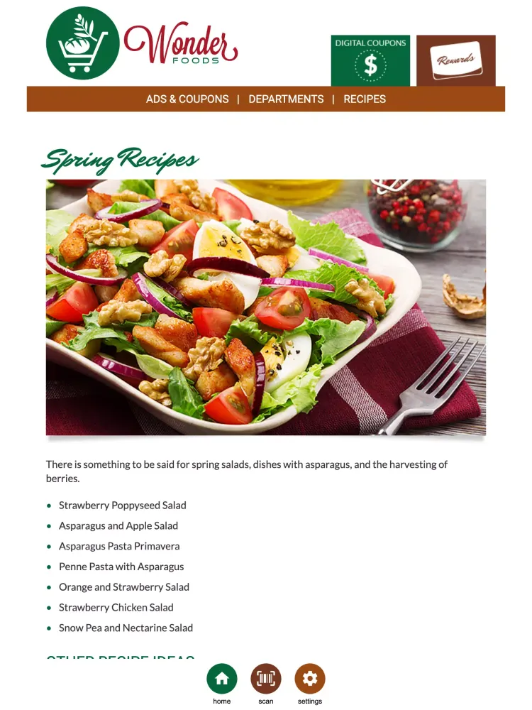 Captures d'écran de Wonder Foods