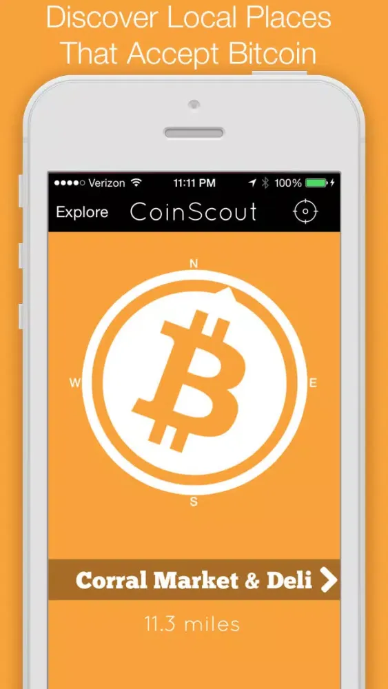 CoinScout - Find Local Places That Accept Bitcoin With Bitcoin Compass And Maps Screenshots