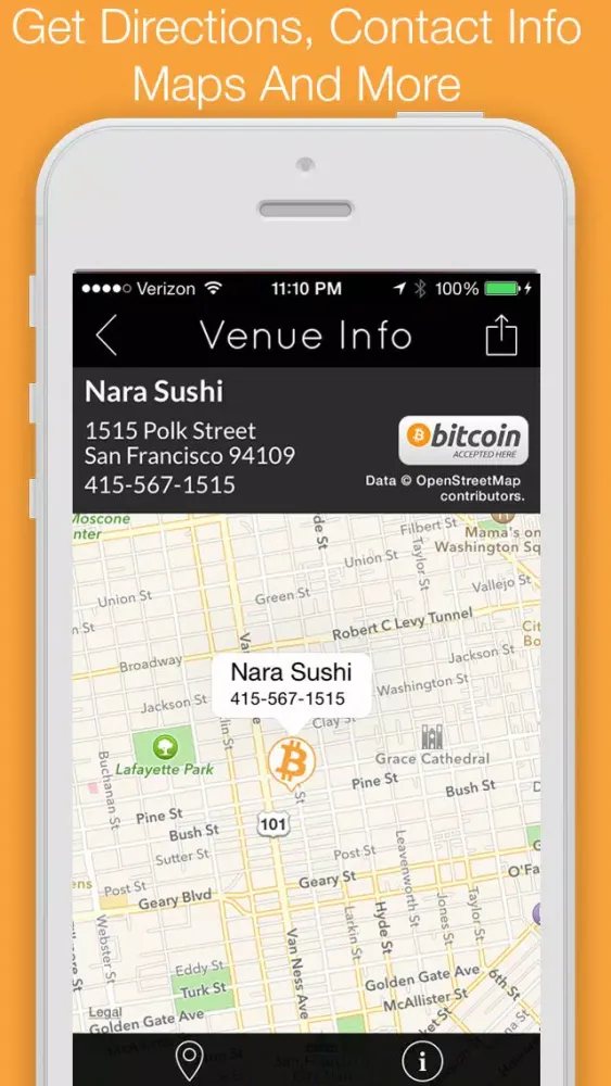 CoinScout - Find Local Places That Accept Bitcoin With Bitcoin Compass And Maps Screenshots