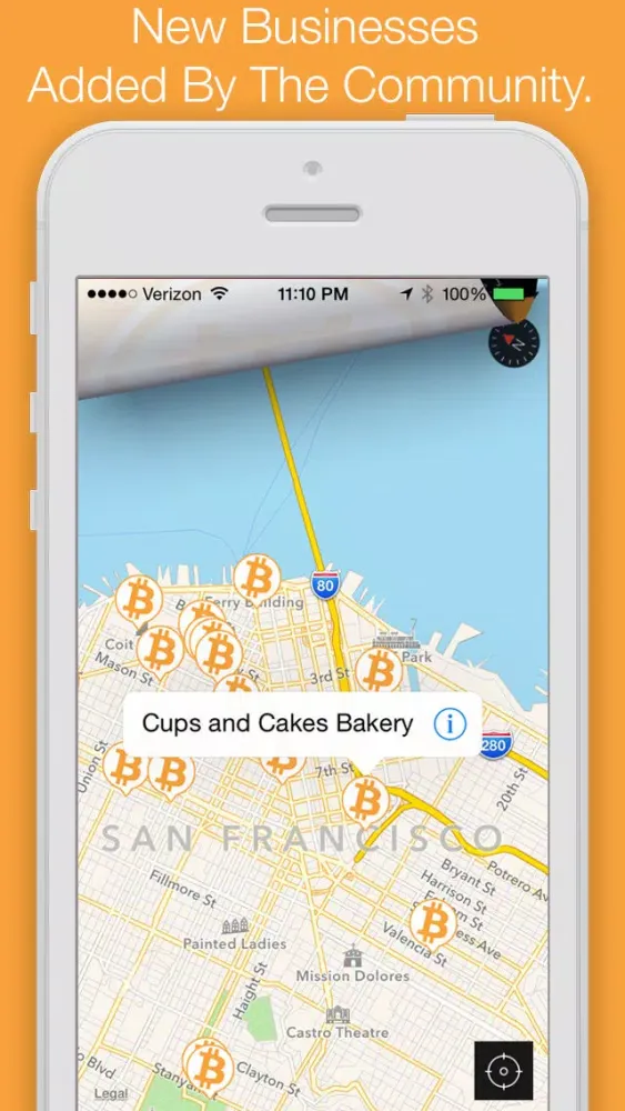 CoinScout - Find Local Places That Accept Bitcoin With Bitcoin Compass And Maps Screenshots