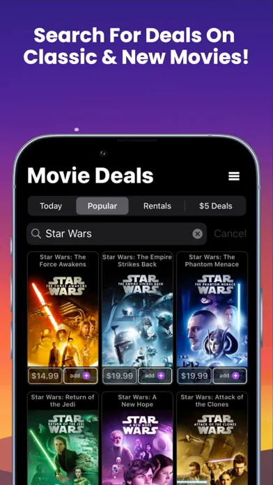 Movie Deals+ Watch Movies & TV应用截图