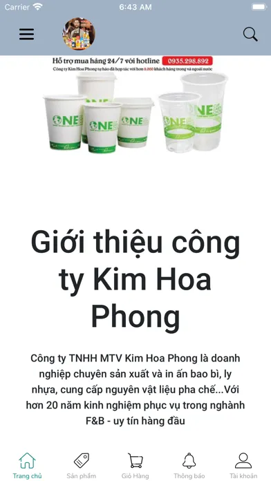 Captures d'écran de Nguyên Liệu Pha Chế Việt Nam