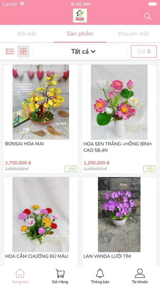 Ảnh chụp màn hình của Hoa Đất Sét Ngọc Điệp