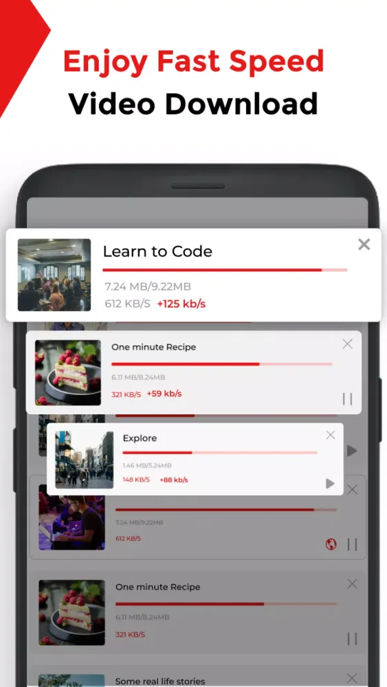 All Video downloader & Player Ekran Görüntüleri