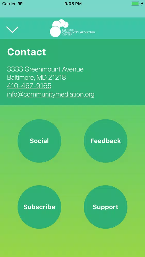 MEdiate Baltimore سکرین شاٹس