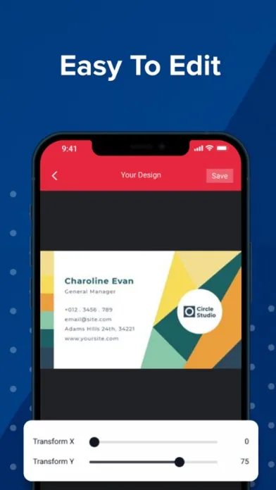 Скриншоты Business Card Maker - Editor