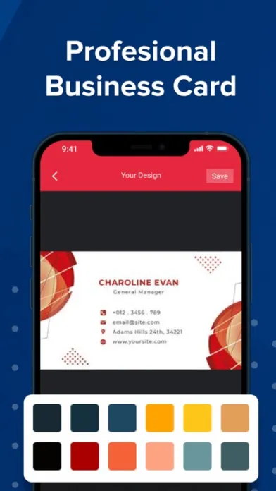 Скриншоты Business Card Maker - Editor