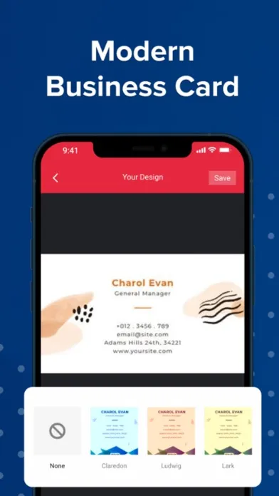 Скриншоты Business Card Maker - Editor