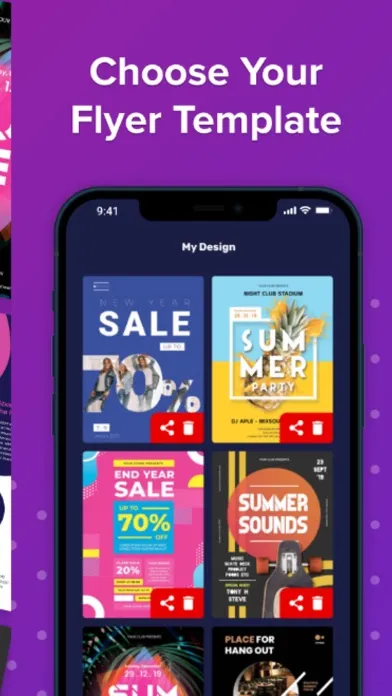 Captures d'écran de Flyer Maker - Editor