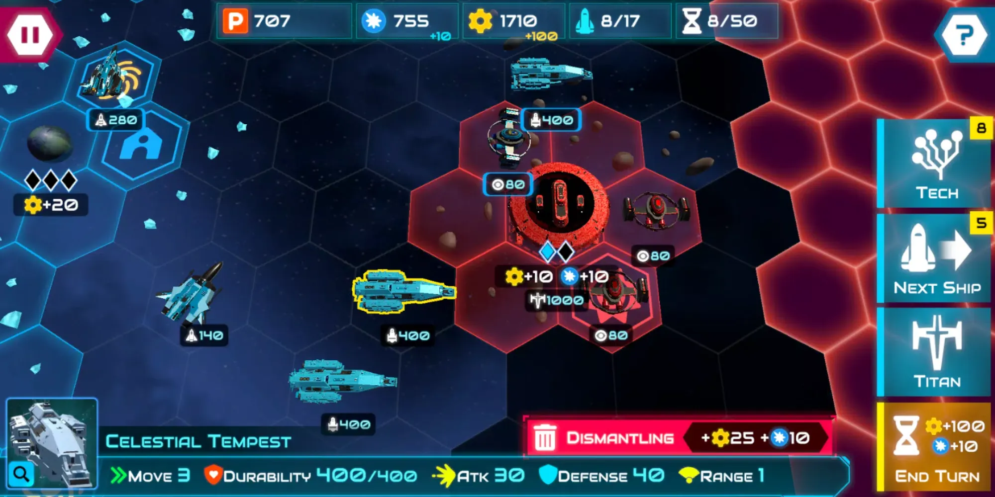Capturas de pantalla de Starship Battle Titan