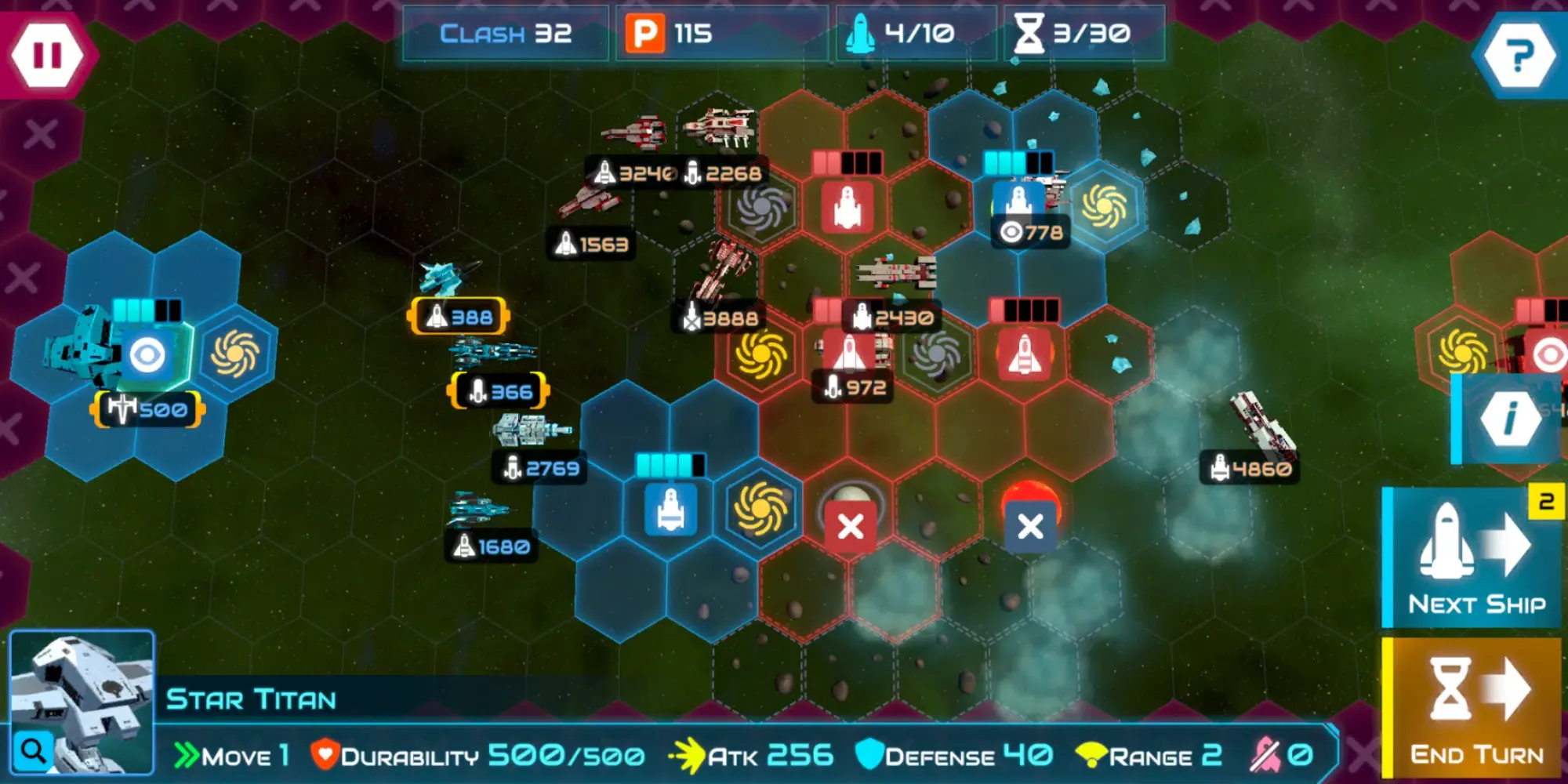 Capturas de pantalla de Starship Battle Titan