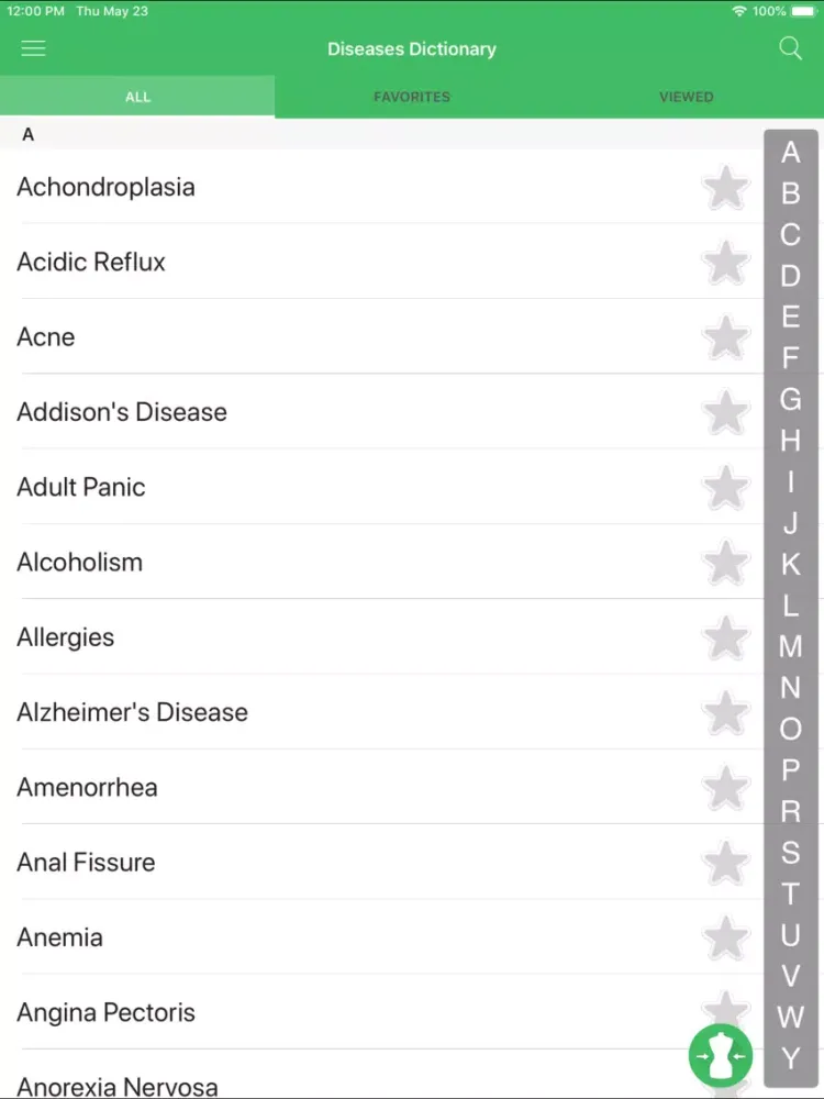 Capturas de pantalla de Diseases Dictionary - Offline iPad 