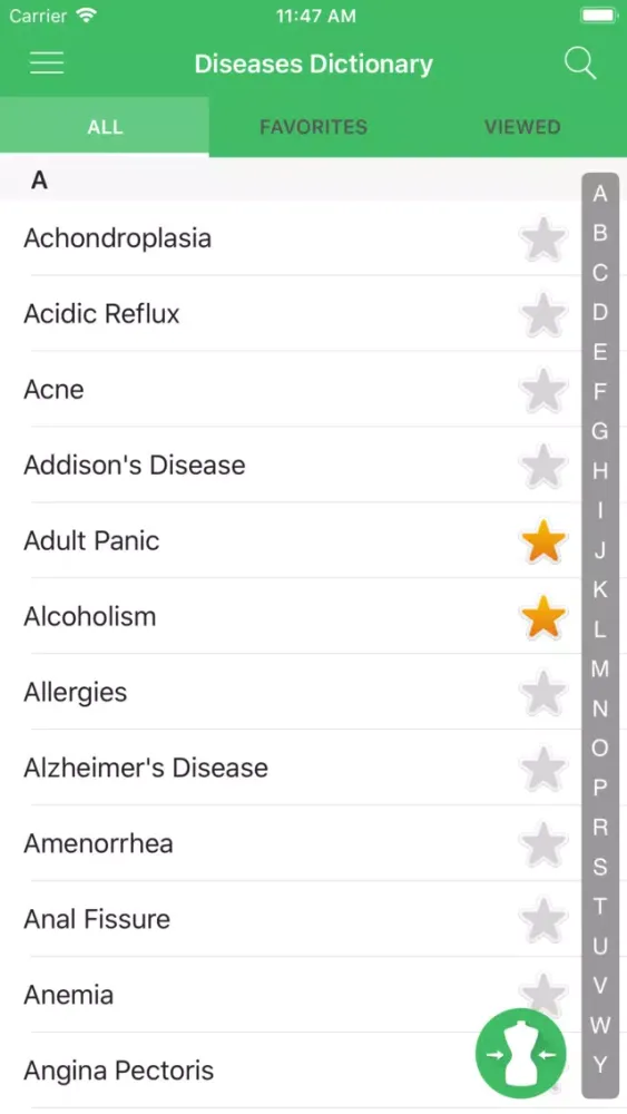 Capturas de pantalla de Diseases Dictionary - Offline