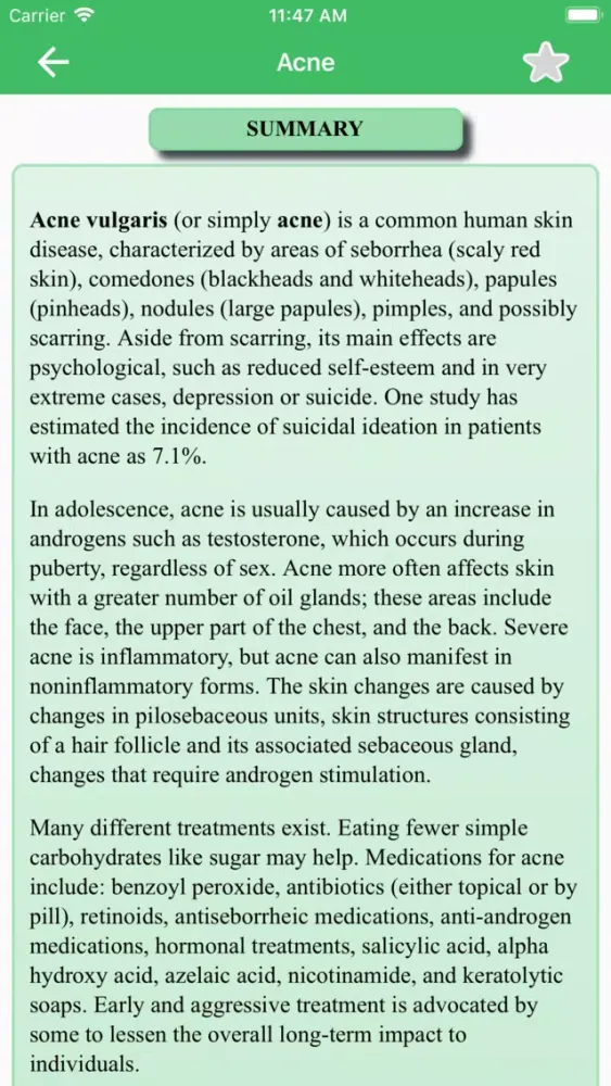 Capturas de pantalla de Diseases Dictionary - Offline