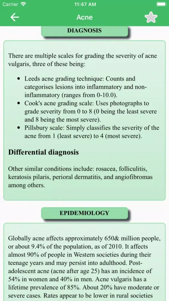 Capturas de pantalla de Diseases Dictionary - Offline