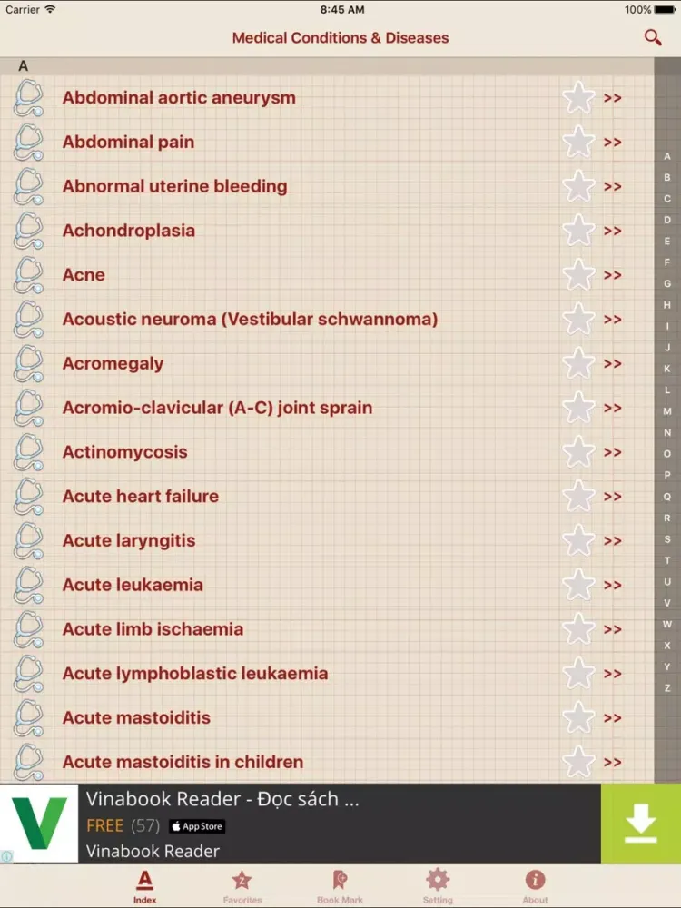 Tangkapan layar Diseases Dictionary Offline: Pro iPad 