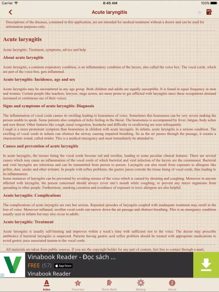 Tangkapan layar Diseases Dictionary Offline: Pro iPad 
