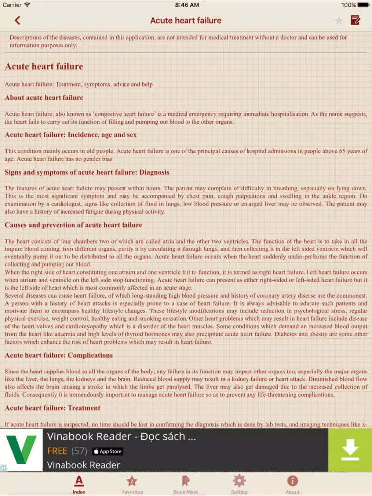 Tangkapan layar Diseases Dictionary Offline: Pro iPad 