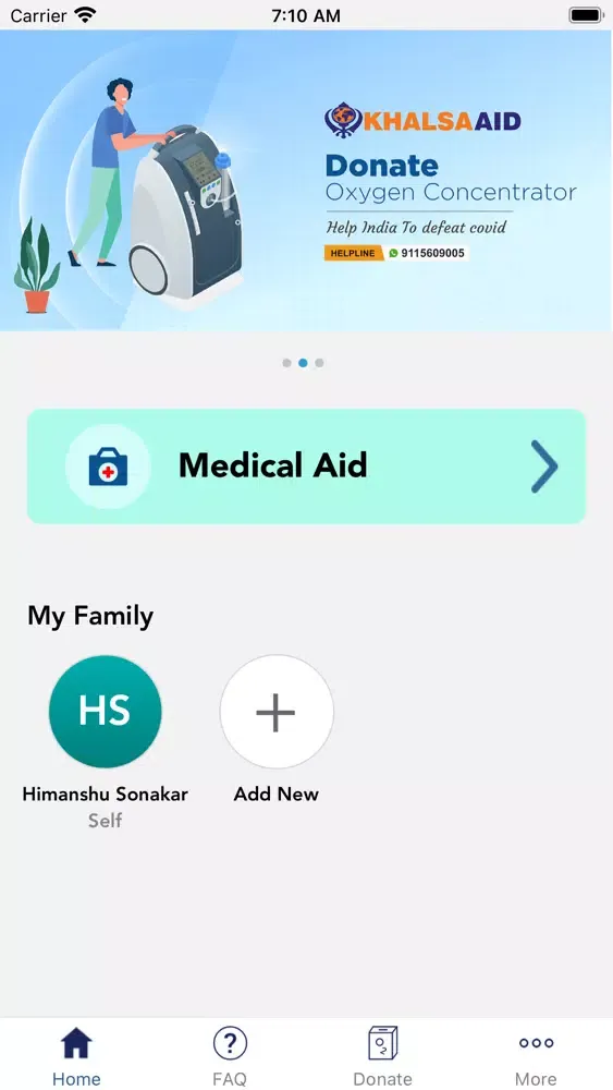 Ảnh chụp màn hình của Medical Aid
