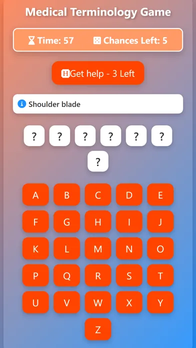 Medical Terminology Game Guess Screenshots