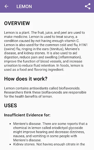 Capturas de pantalla de Vitamins and Minerals