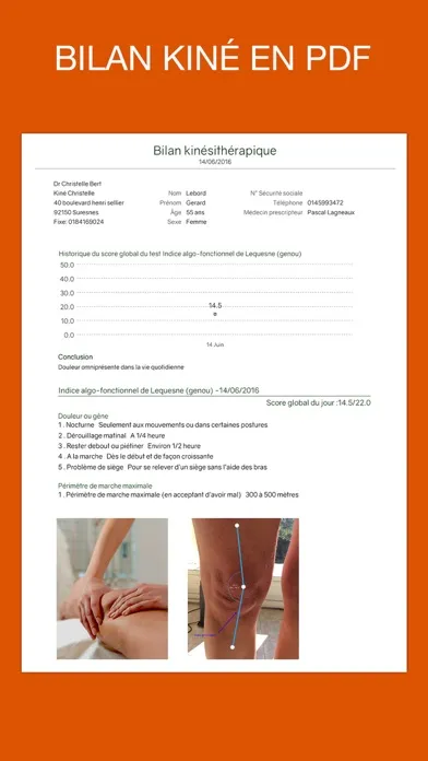 ภาพหน้าจอของ Kinéapp by Medicapp