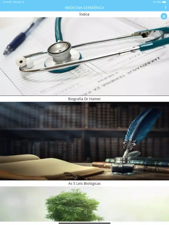 Capturas de pantalla de MEDICINA GERMÂNICA NA PRÁTICA iPad 