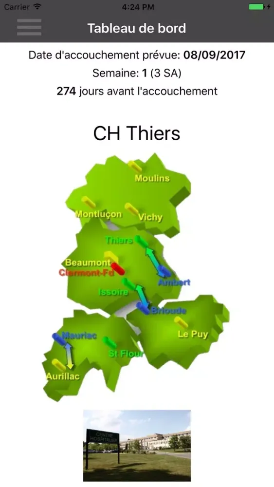Ảnh chụp màn hình của RSPA - CH Thiers
